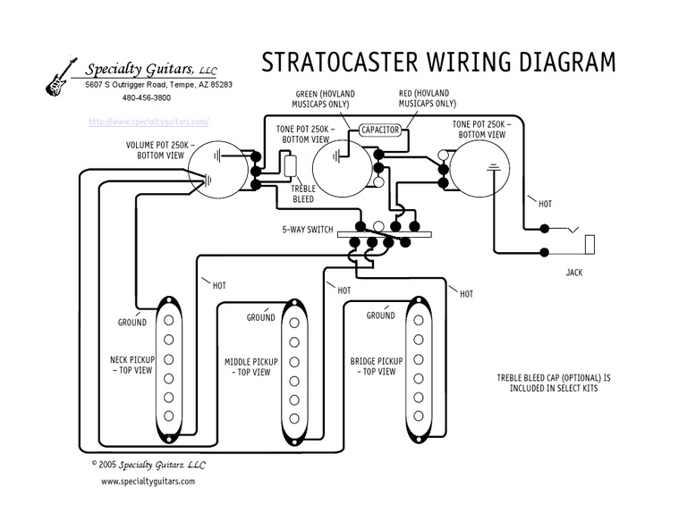 Stratocaster Wiring Diagram | PDF