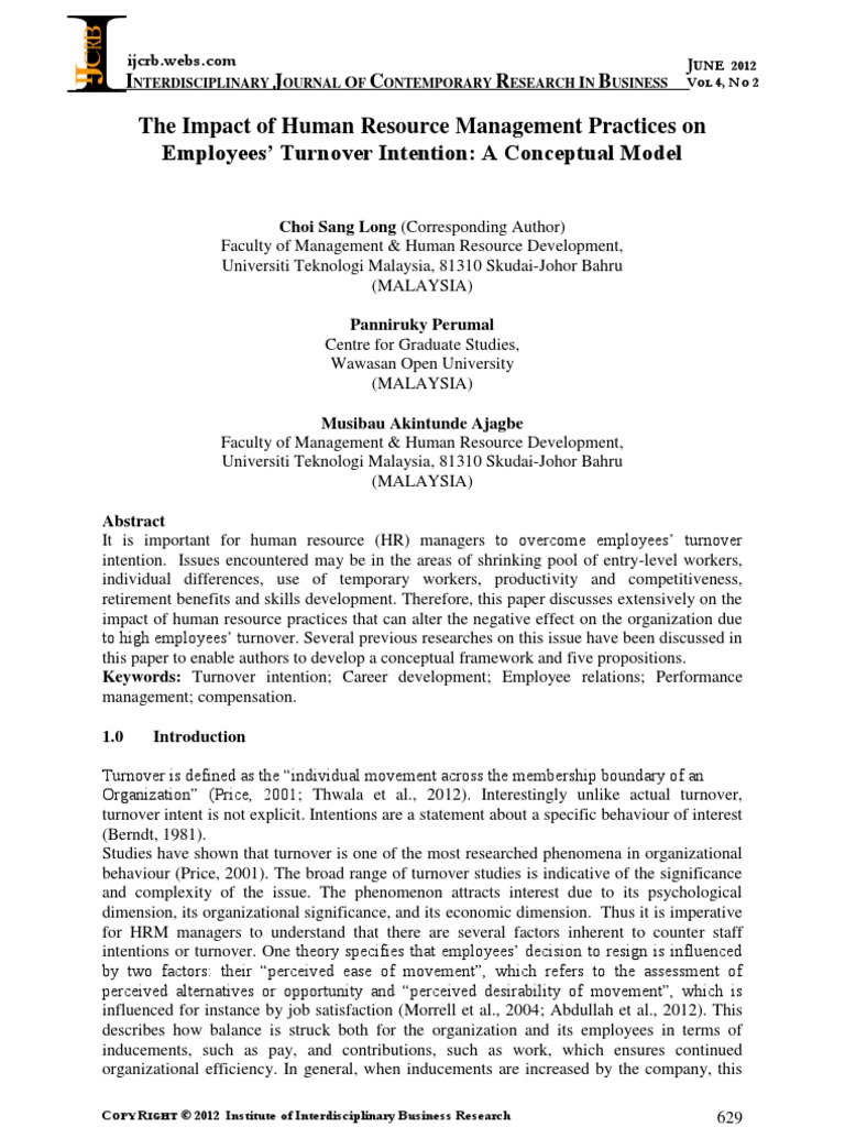 P6 - The Impact of Human Resource Management Practices On Employees ...