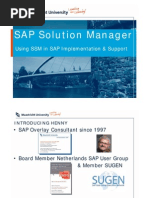 SAP SOlution Manager