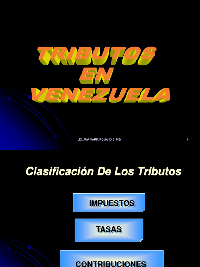 Clasificación de Tributos en Venezuela | PDF | Impuestos | Gobierno