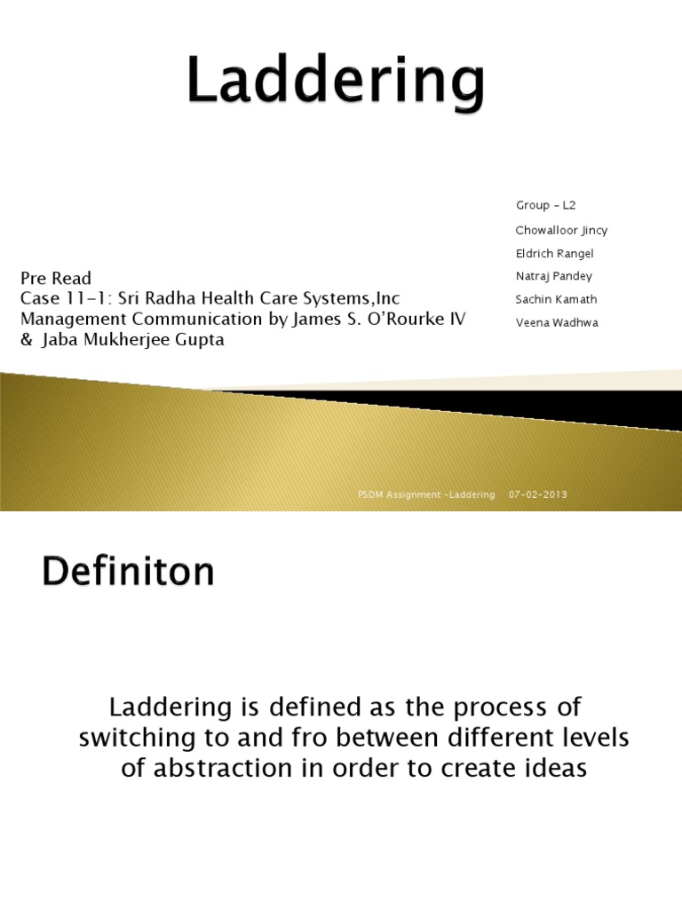 Laddering Analysis for Sri Radha Healthcare | PDF