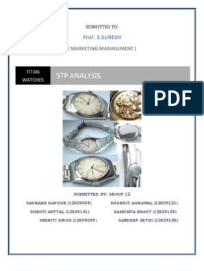 market segmentation of titan watches