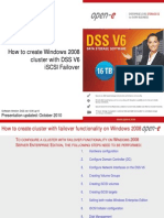 How To Create Windows 2008 Cluster With DSS V6 iSCSI Failover