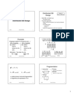 Distributed DB Design