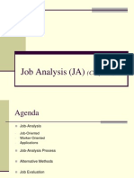Job Analysis (JA) : (Chapter 3)