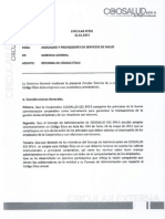 Circular Externa Reforma Código Ético Coosalud