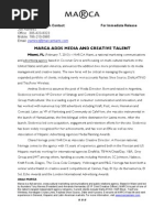 Download MARCA Adds New Talent by Marca Miami SN124347949 doc pdf