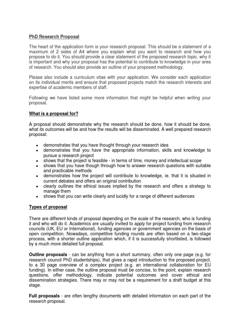 Crafting a PhD Research Proposal | PDF | Literature Review | Abstract ...