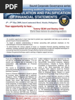 Manipulation and Falsification of Financial Statements (2)