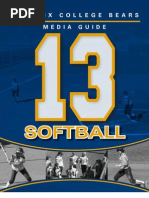 2013 Phoenix College Softball Media Guide