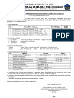 2 Pengumuman Lelang Pemilihan Langsung Disnakertrans II