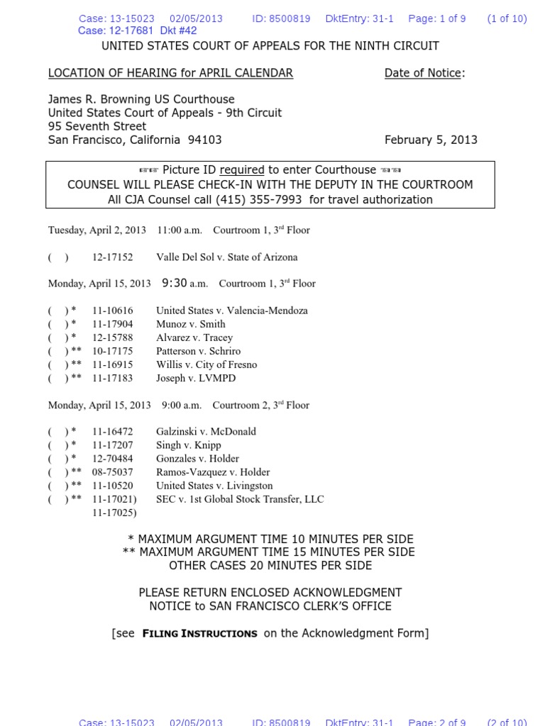 13-15023 #31 | United States Court Of Appeals For The Ninth Circuit