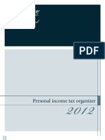 2012 Personal Income Tax Organizer 