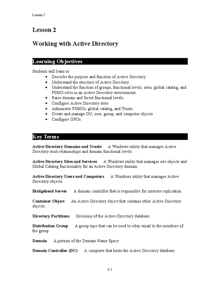 Active Directory Essentials | PDF | Active Directory | Computer Security