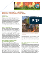 Effects of Prescribed Fire and Wildfire