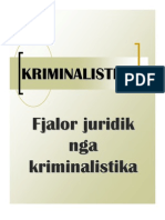 Fjalori Juridik Nga Kriminalistika