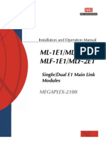 Manual de Instalación y Operación de los Modulos ML+MLF-2e