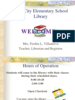 Elementary Library Orientation