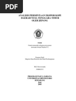 Download Analisis Permintaan Ekspor Kopi Daerah Nusa Tenggara Timur Oleh Jepang by Rahmat Hidayat SN124455149 doc pdf