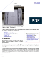 Autofocus Test Chart