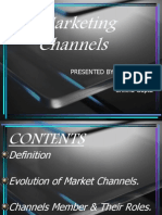 Marketing Channels: Presented By, Deepak Tyagi Shikha Gupta