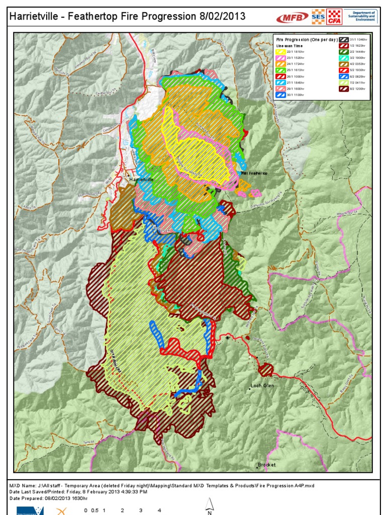 Harrietville Feathertop Fire Map 2013 | PDF