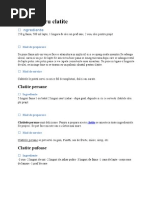 Aluat Pentru Clatite