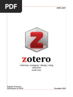Download Zotero collecting managing sharing and citing references made easy by quipe de formation de la Bibliothque de lEPFL  Training team of the EPFL Library SN124486435 doc pdf