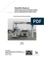 Scientific Study On External Ionising Radiation Exposure During Cargo / Vehicle Radiographic Inspections