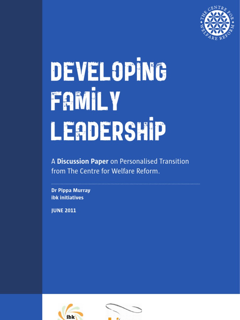 Developing Family Leadership Pdf Family Leadership