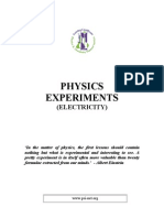 Physics 3B Electricityexperiments