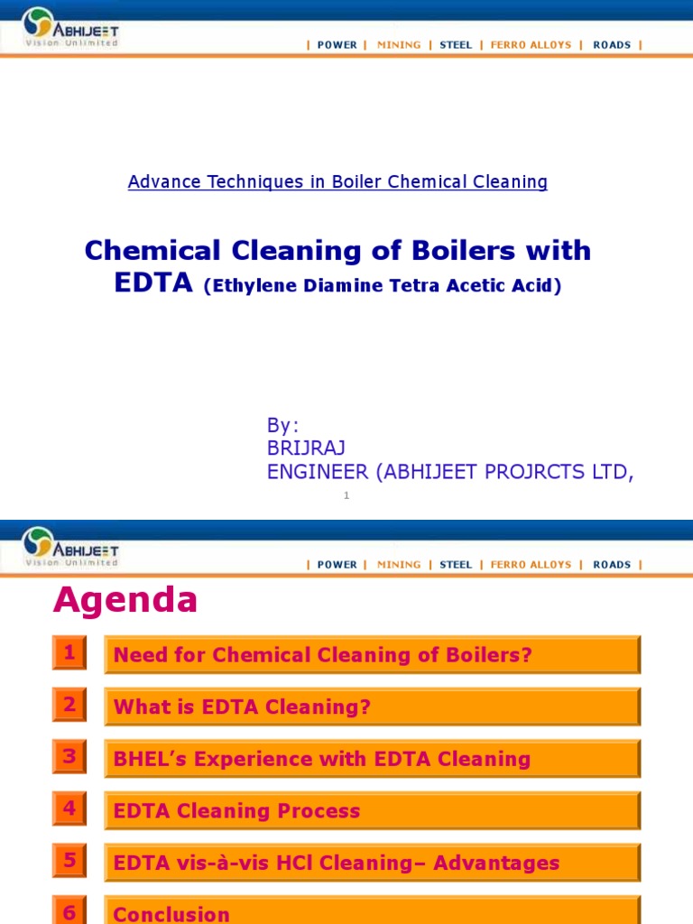 EDTA Techniques for Boiler Cleaning | PDF | Ethylenediaminetetraacetic ...