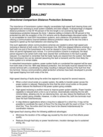 Protection Signalling: Directional Comparison Distance Protection Schemes