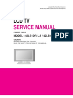 TV LG LCD 42lb1dr-Ua 42lb1dra-Ua (Chassis La61a) Service Manual