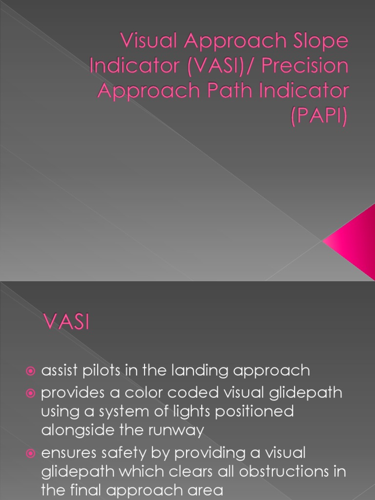 Understanding VASI Systems in Aviation | PDF | Aviation | Aerospace ...