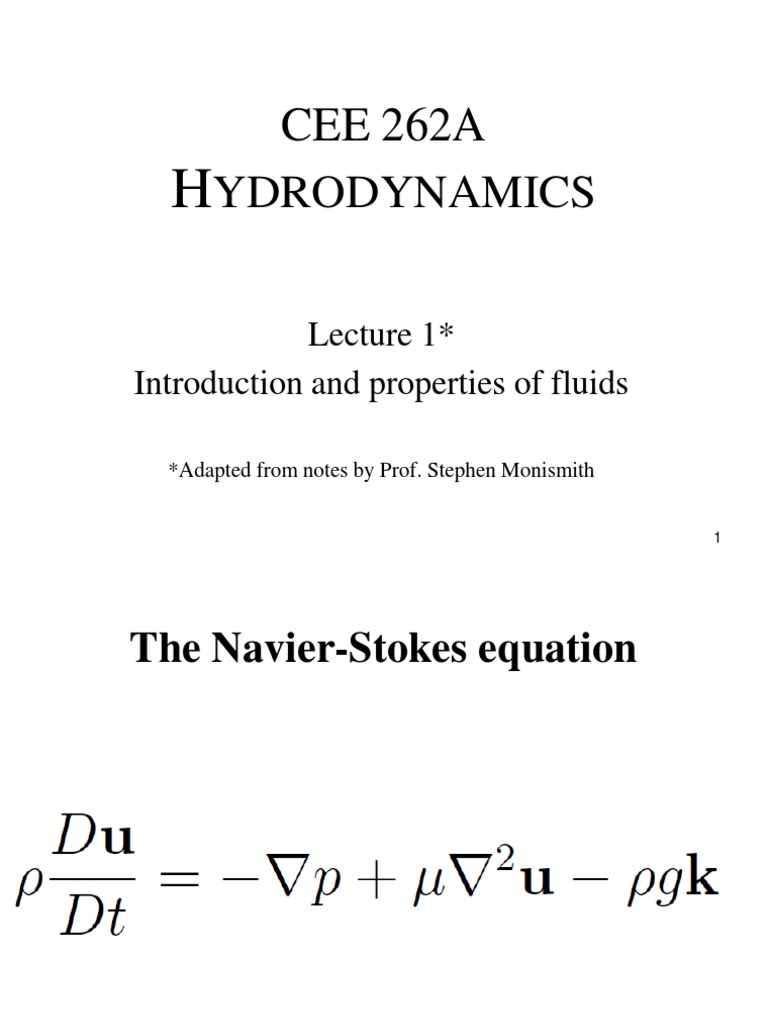 Fluid Properties and Dynamics Overview | PDF