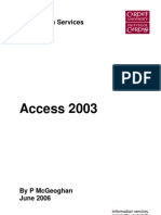 Access 2003: Information Services