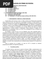 La Dictadura de Primo de Rivera