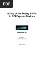 MindShare PCIe Replay Buffer Sizing