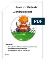 PSYA4 Research Method Working Booklet