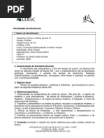 Teoria e Hist. Da Arte IV - Cur 2008 - Anita Koneski