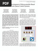 Design and Development of Microcontroller Based Electronic Queue Control System