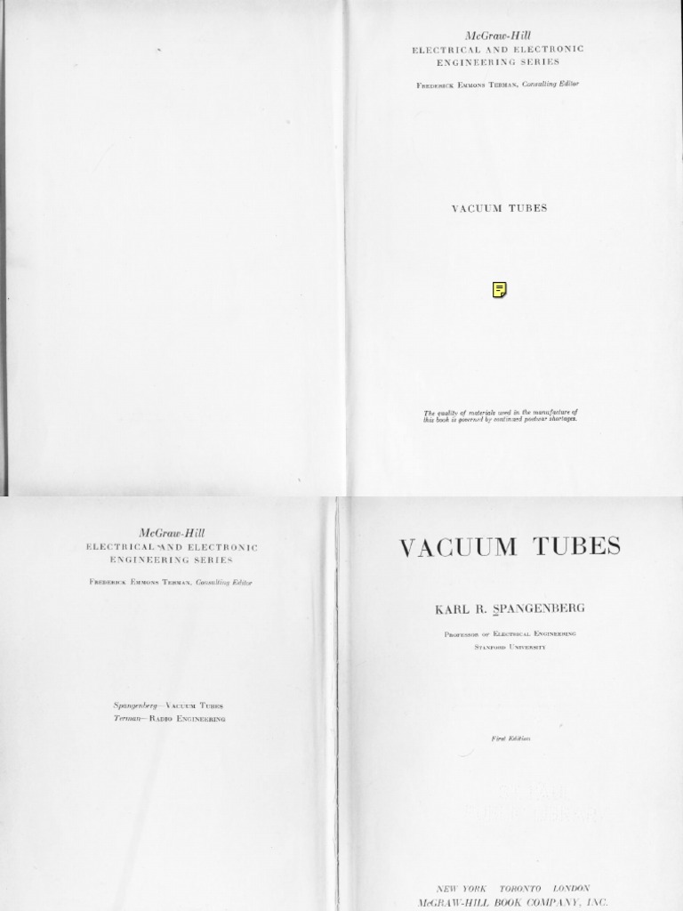 Vacuum Tubes by Spangenberg