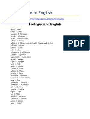 97414272 Portuguese To English Nature