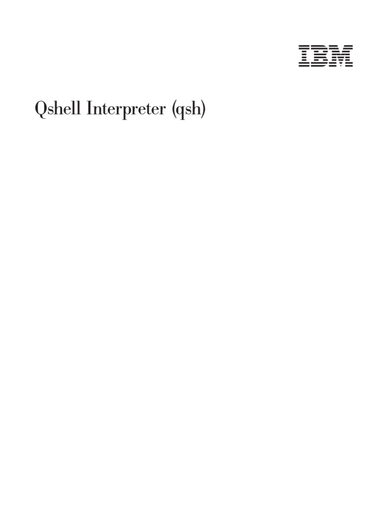Qshell Interpreter PDF | PDF | Command Line Interface | Parameter ...