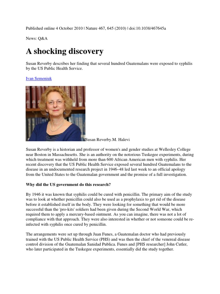 A Shocking Discovery Ivan Semeniuk Pdf United States Public Health