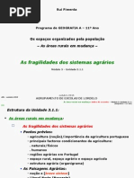 GEOGRAGIA A 11º [FRAGILIDADES SISTEMAS AGRÁRIOS] (RP)
