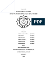 Penentuan Besi Dengan 1 10 Fenantrolin PDF