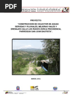 Colector Aguas Servidas y Pluviales Zorca