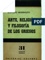 Mondolfo-Arte, Reloigion y Filosofia de Los Griegos OCR